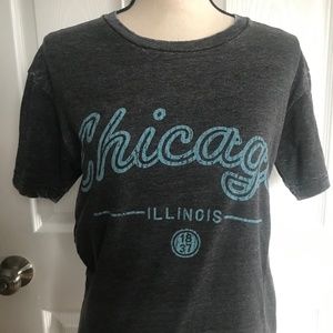 Chicago Illinois Women's Size Large Grey T-shirt Brand New